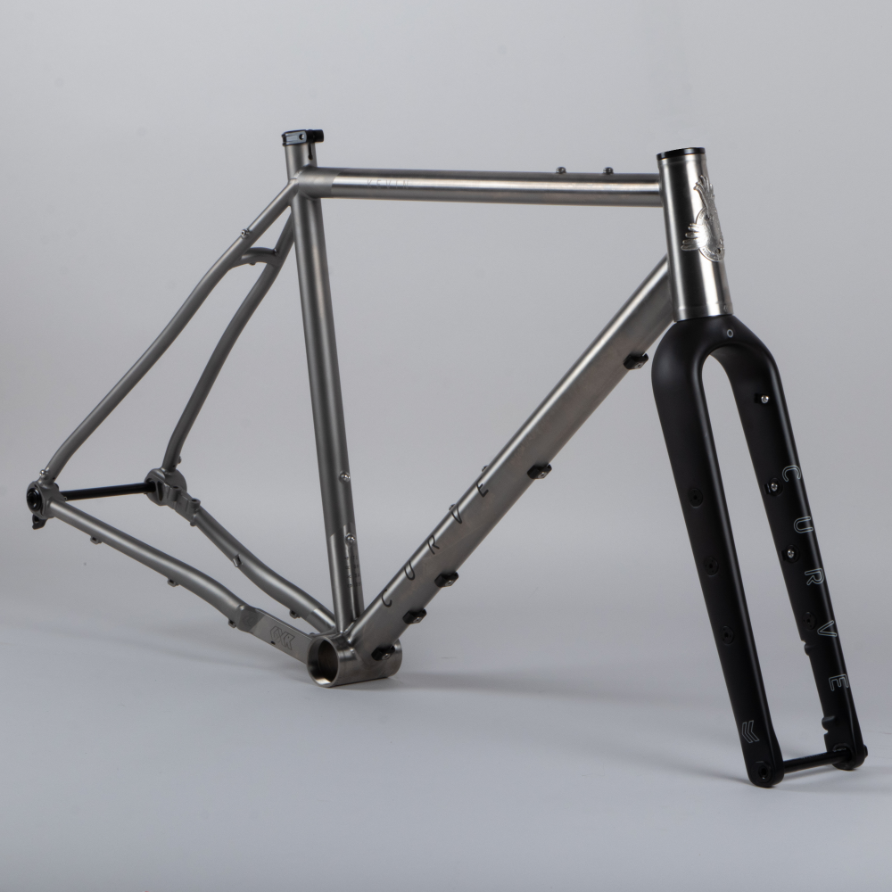 curve titanium gravel bike Color:Stone Gray B Gear in Hybrid English