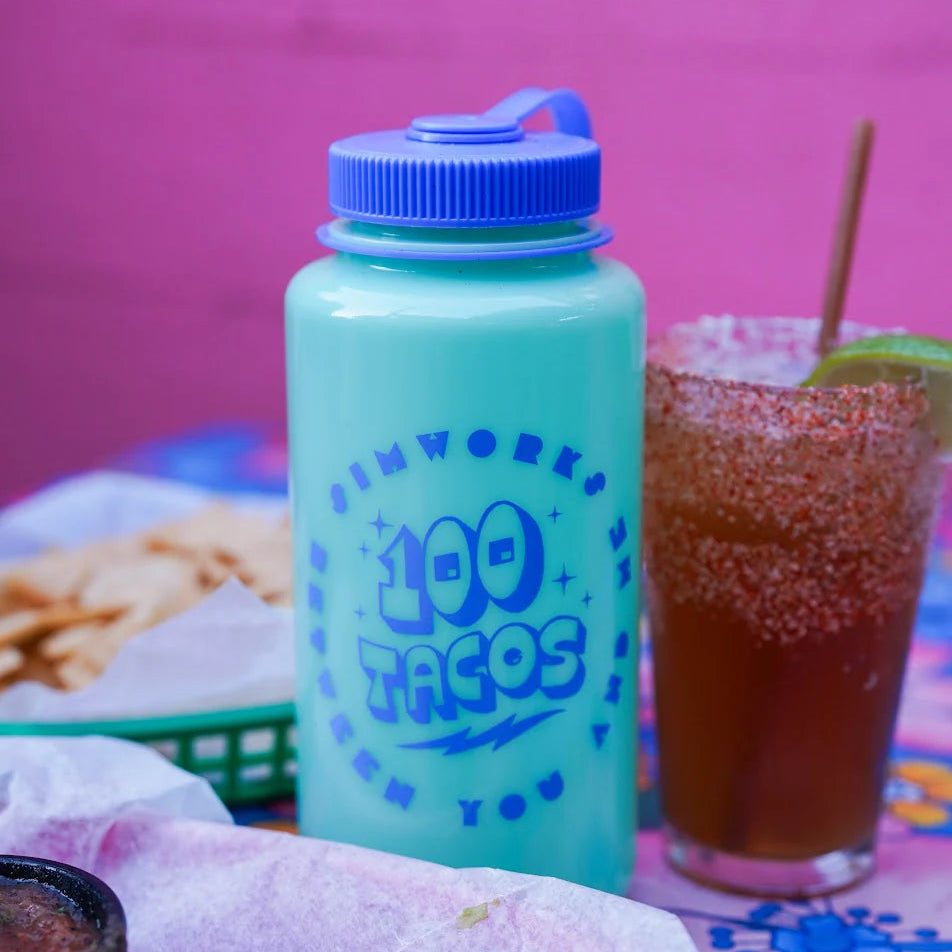 Sim Works - 100 TACOS x SIMWORKS Glow In The Dark Nalgene