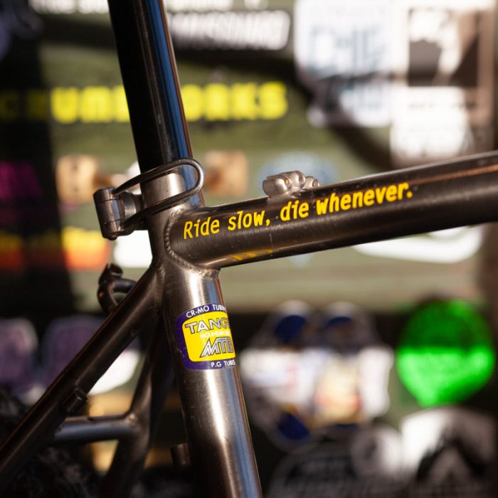 Stridsland - "Ride Slow, Die Whenever" Sticker