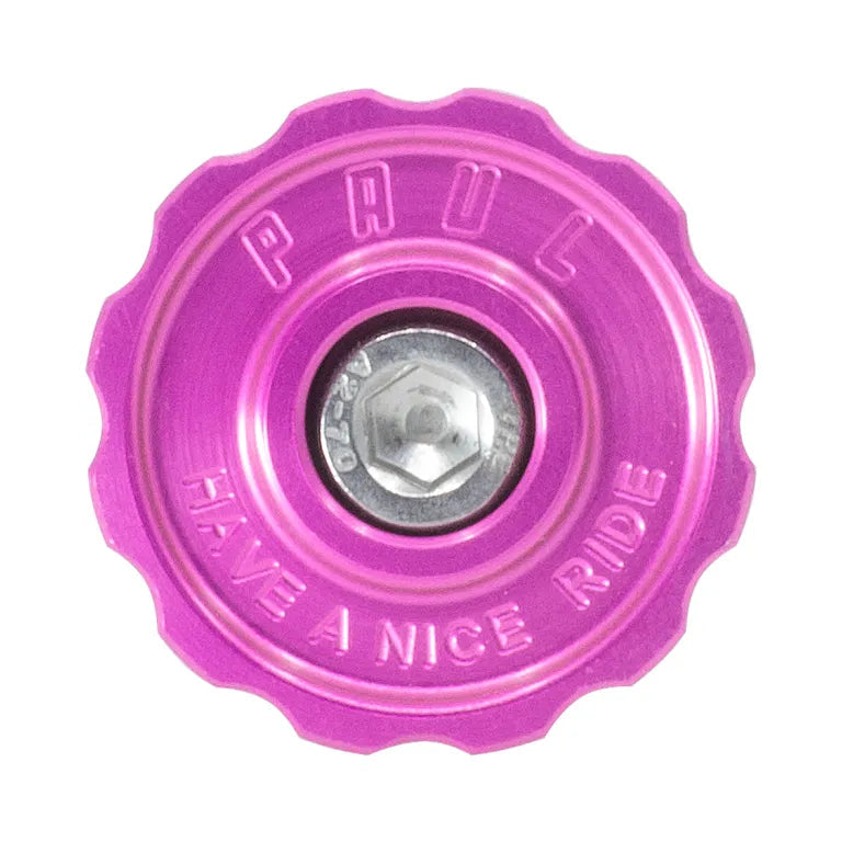 Purple bicycle gear with 'Have a Nice Ride' text on a white background