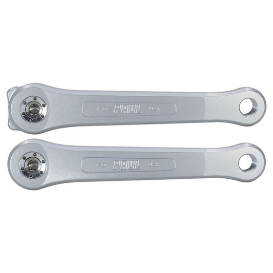 Two silver metal wrenches on a white background