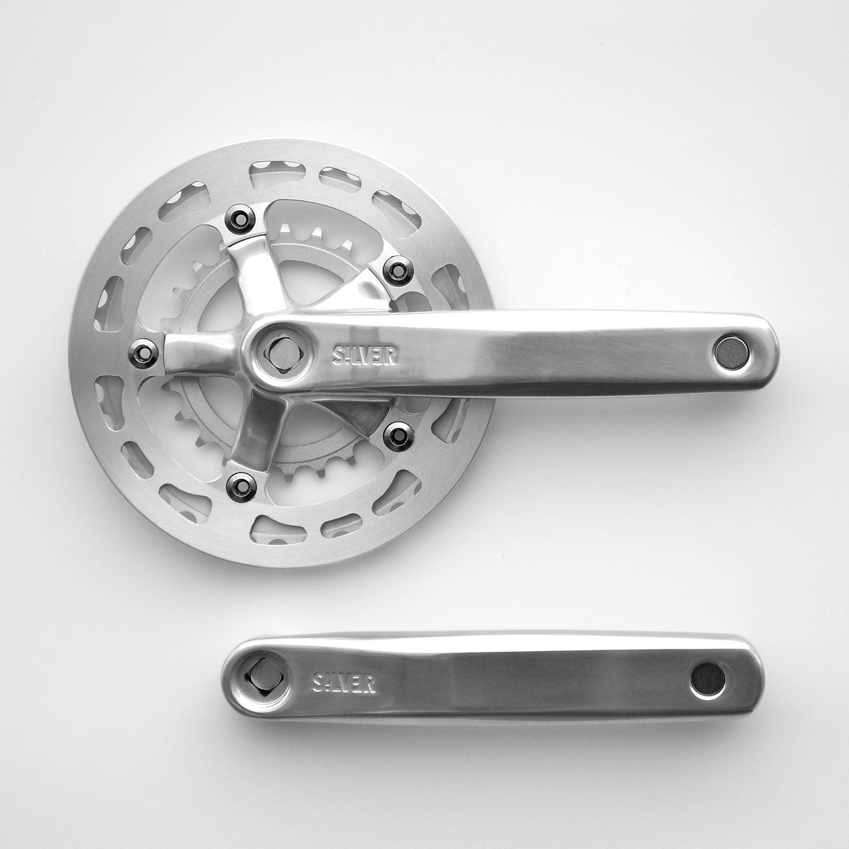 Rivendell - Crank -Silver1 - Wide/Low double 38x24 173 mm (with guard)