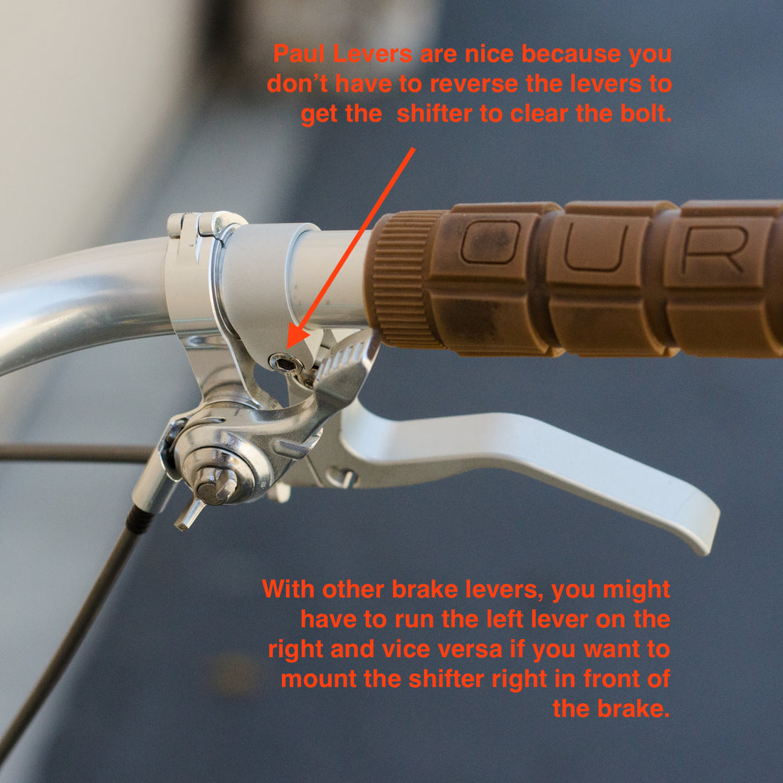 Rivendell - Thumb Shifter Handlebar Clamp (Silver)