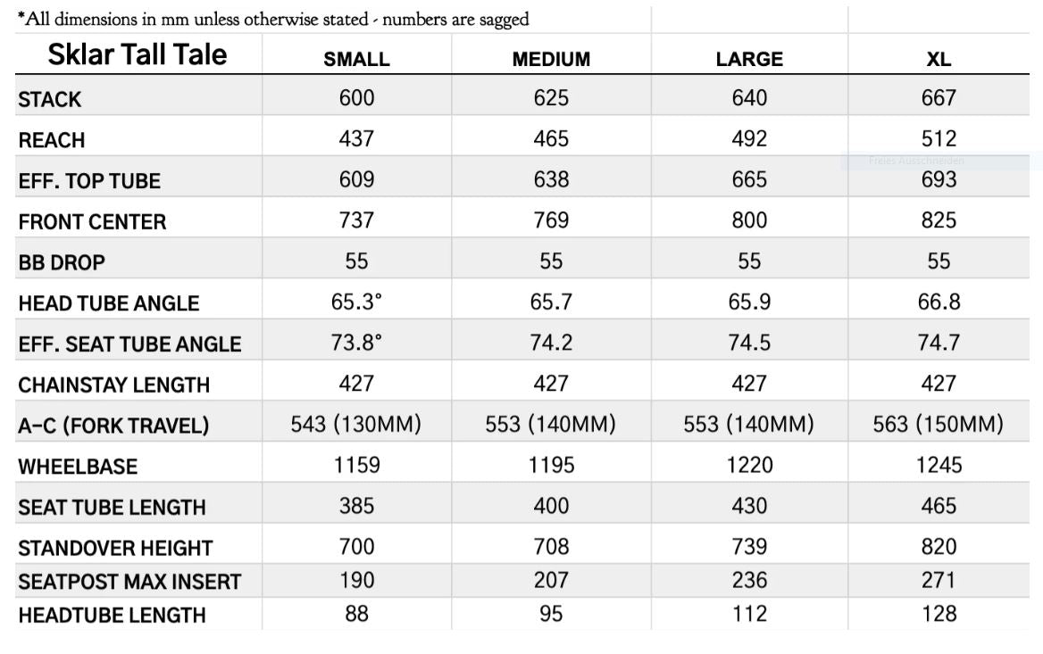 Sklar - Tall Tale Frame
