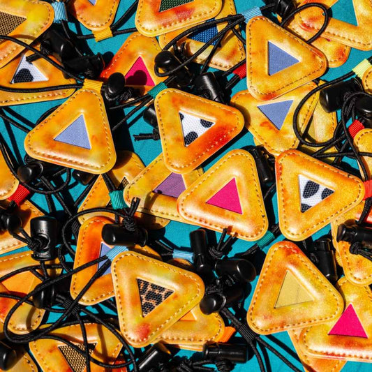 Blue Lug -  Triangle Reflector - Mini (fire dye)